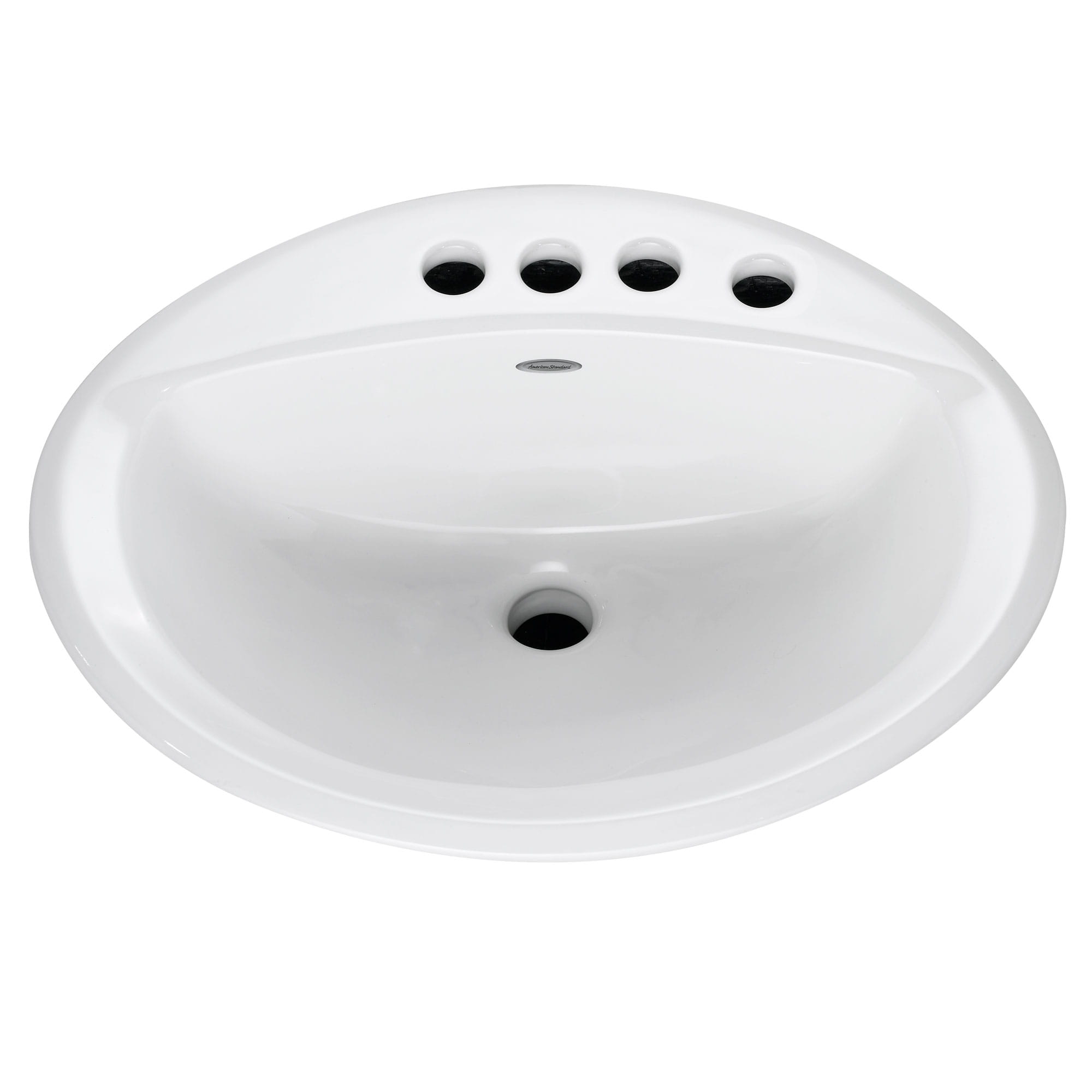 Aqualyn Drop In Sink With 4 Inch Centerset and Extra Right Hand Hole WHITE